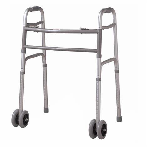 Days Aluminum Bariatric Walker,With Double 5" Wheels,Each,81561653