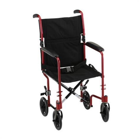 Nova Medical Lightweight Transport Chair,19",Red,Each,329R