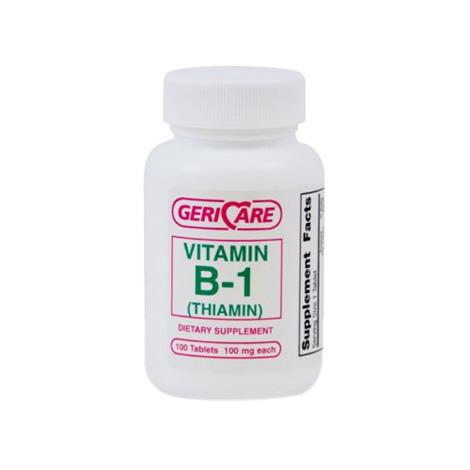 McKesson Geri Care B1 Tablets,B1,100 mg strength,100/Pack,851-01-GCP