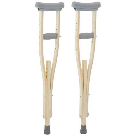 Sammons Preston Wooden Crutches,X-Tall,56" - 68",Pair,81585405