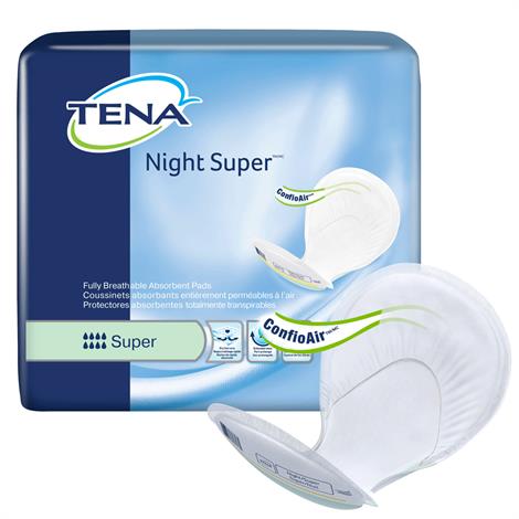 TENA Night Super Maximum Absorbency Pads,Tena Night Pads,48/Case,62718
