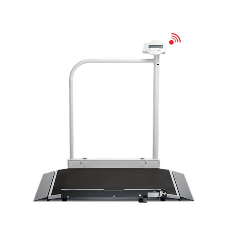 Seca Electronic Wheelchair Scale With Handrail And Transport Castors,36.2"W x 44.1"H x 45.3"D (920mm x 1120mm x 1150mm),Each,SECA676