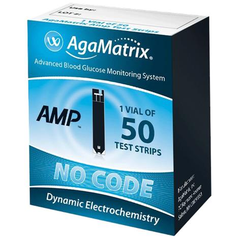 Agamatrix Wavesense AMP Test Strips,Test Strips,50/Pack,8000-04036