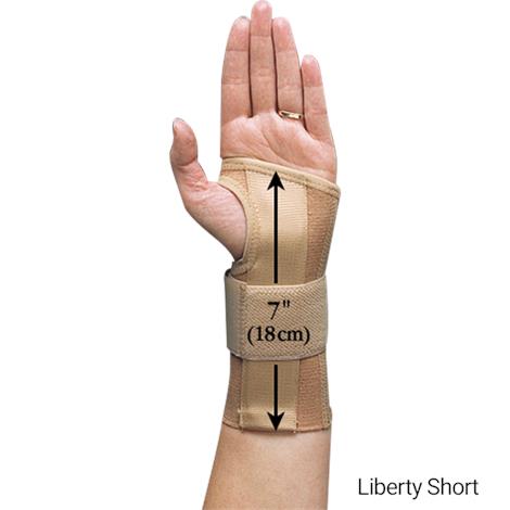 Liberty Elastic Short Wrist Orthosis,X-Large,Left,Each,NC14677
