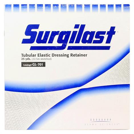 Derma Surgilast Tubular Elastic Bandage Retainer for Fingers,Toes and Wrists,6-7/8",25yd,with Latex,Each,GL701