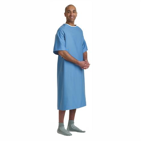 Medline Hyperbaric Patient Gowns,Regular,Length- 43",Sweep- 66",12/Pack,MDTPG5RTSHYP
