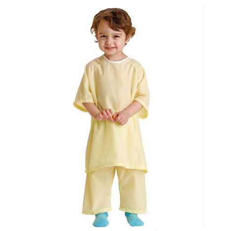 Medline Snuggly Solids Pajama Pants,Small,Yellow,12/Pack,2pk/Case,MDT011259S