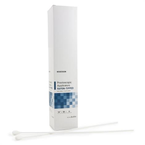 McKesson Rayon-Tipped Non-Sterile Proctoscopic Applicators,16 inch (40 cm),50/Pack,24-816