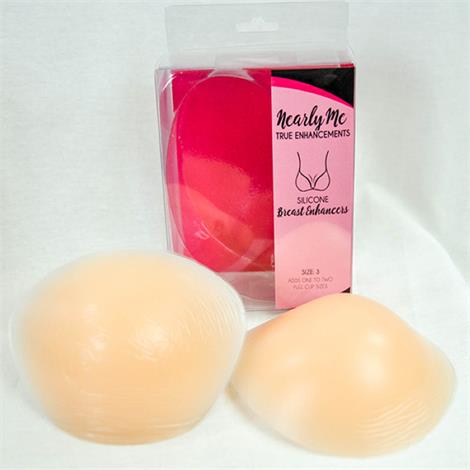Nearly Me Silicone Breast Enhancers,Sable,Size 3,Pair,NMENH-S3PR-KIT
