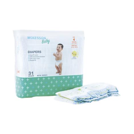 McKesson Tab Closure Disposable Baby Diapers,Disposable Baby Diapers, Size 3,Each,BD-SZ3
