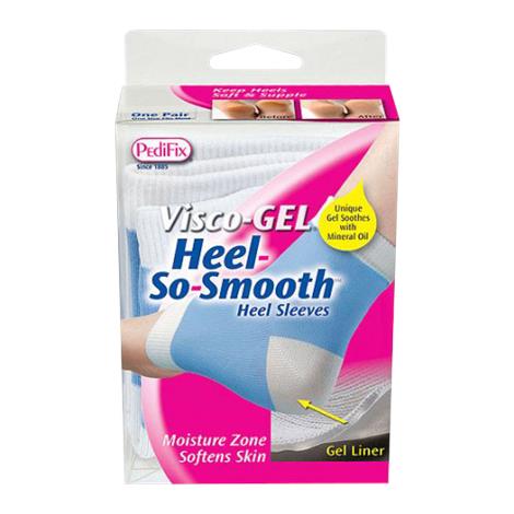 Pedifix Visco-Gel Heel-So-Smooth Heel Sleeves,One size fits most,Each,P800