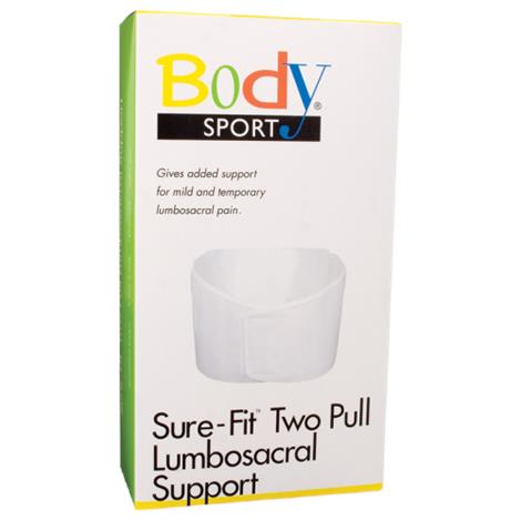 BodySport Sure-Fit Two Pull Knitted Construction Lumbosacral Support,XXX-Large,65" or larger,Each,ZRB1833X