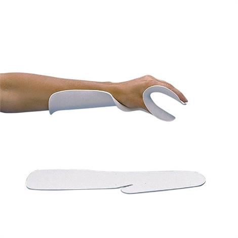 Rolyan Functional Position Splint,Aquaplast-T 1/8" Solid,White,Small,3/Pack,81265297