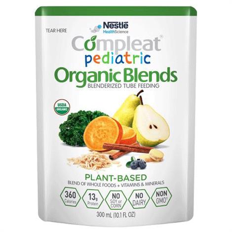 Nestle Compleat Organic Pediatric Plant Based Blend Tube Feedingal ,10.1 oz,24/Case,4390011721