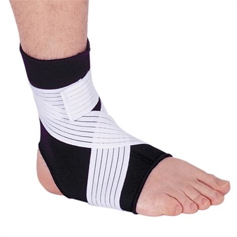 Sammons Preston Neoprene Ankle Support,Medium,With Strap,Each,801906