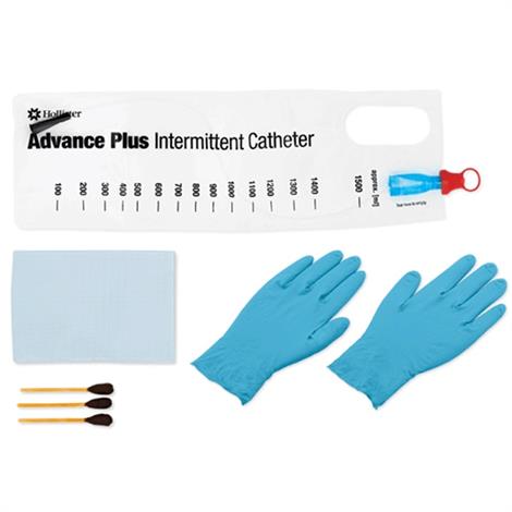 Hollister Advance Plus Straight Tip Intermittent Catheter Kit,18Fr,Each,96184