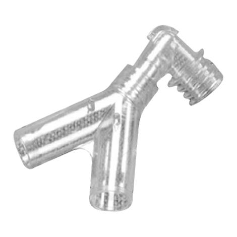 CareFusion AirLife Adult Y-Connector with Elbow,22mm OD on Both Arms,Each,1830