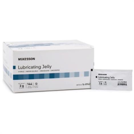 McKesson Sterile Lubricating Jelly,3gm,Individual Pack,864/Case,16-8942