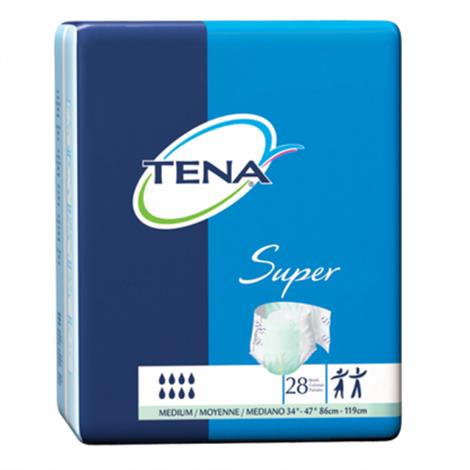 TENA Super Briefs - High Absorbency,Regular,Fits Waist 40" - 50",56/Case,67405