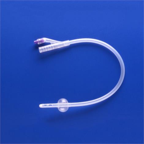 Rusch 100% Silicone 2-Way Foley Catheter - 5cc Balloon Capacity,14FR,Green,10/Pack,170605140