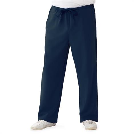 Medline Newport Ave Unisex Stretch Fabric Scrub Pants with Drawstring - Navy,X-Large,Petite Inseam,Each,5900NVYXLP