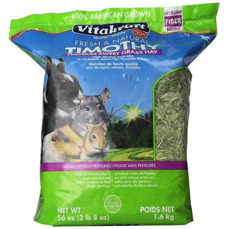 Vitakraft Fresh & Natural Timothy Premium Sweet Grass Hay,56 oz,Each,34544