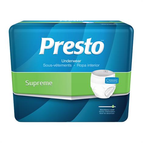 Presto Supreme Classic Protective Underwear,Small,20/Pack,4Pk/Case,AUB23010