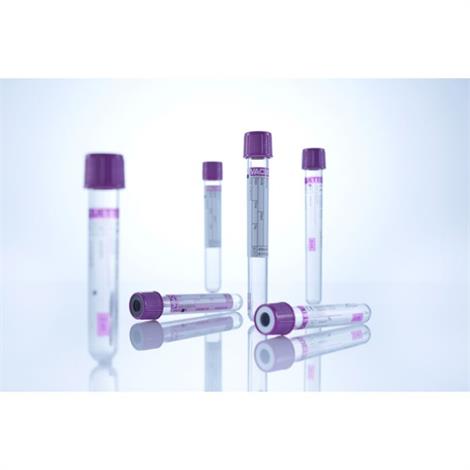 VACUETTE Venous  Collection Serum Tube With K2 EDTA,3ml,13x75 lavender cap-black ring,non-ridged,50/Pack,454246