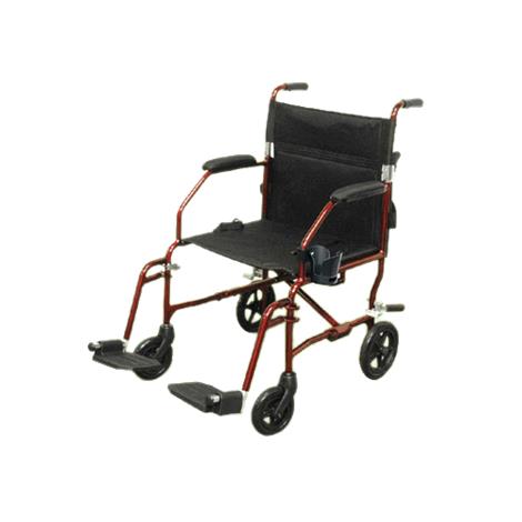ProBasics Bariatric Steel Transport Chair,Bariatric Chair With 12-inch Rear Wheels,Each,TCS221612SV