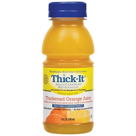 Kent Thick-It AquaCareH2O Thickened Orange Juice,Nectar Consistency,8fl oz,24/Pack,B476-L9044