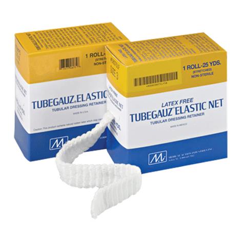 Medical Action Tubegauz Elastic Net Dressing Retainer,Flat,Width 25yds x 1.5",Size 6,Each,58078