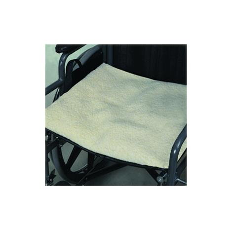 Mabis DMI Gel and Foam Flotation Cushion,16" x 18" x 2",Fleece,Cream,Each,513-7631-9911
