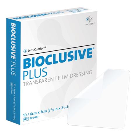 Systagenix Bioclusive Plus Transparent Film Dressing,Bioclusive Plus,4" x 4-3/4",20/Pack,BIP1012