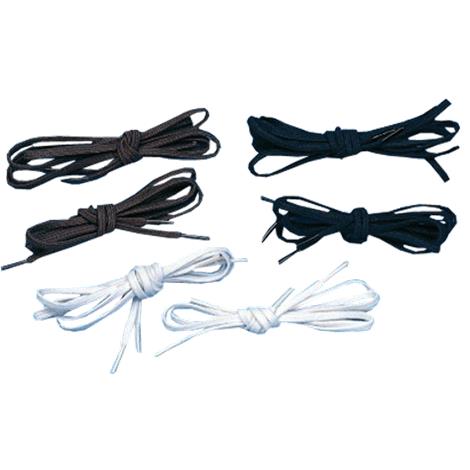 Tylastic Shoelaces,Black,36"L x 1/8"W,Latex,2 Pairs/Pack,606701