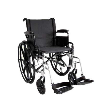 ITA-MED 20 Inch Lightweight Wheelchair with Height Adjustable Back WR20-300,Seat 20"W,Each,WR20-300