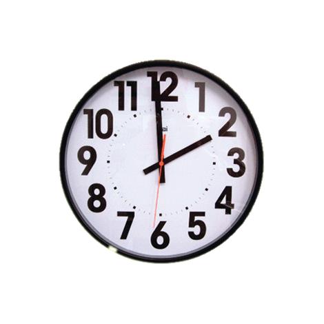 Wall Clock With Large Bold Numbers,15" Wall Clock,Each,81510957