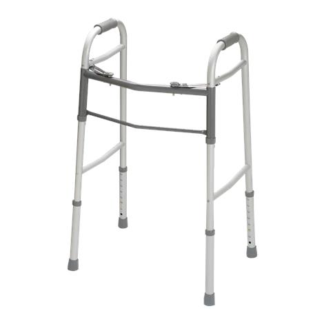 Guardian Two Button Folding Walker Without Wheels,Adult,Each,G30755P-1