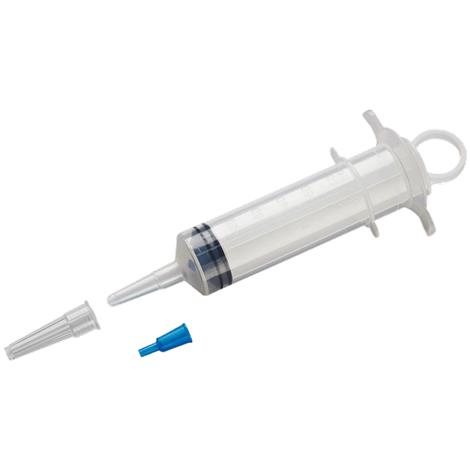 Medline Piston Irrigation Syringe,60 cc Irrigation syringe with Tyvek lid and Luer tip adapter,50/Case,DYND20325