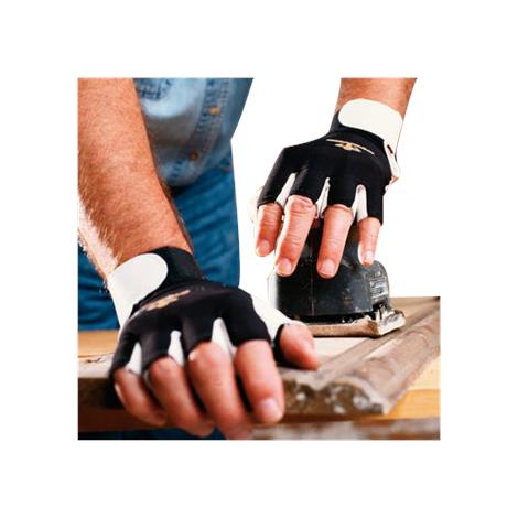 IMPACTO Open Finger Anti-Vibration Air Gloves,Medium,Pair,BG401-M