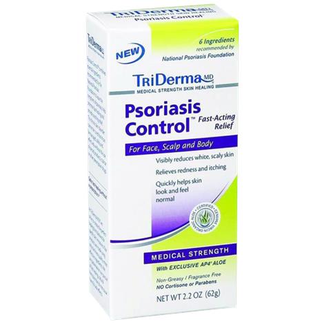 TriDerma Psoriasis Control Cream,2.2oz,Tube,Each,62025