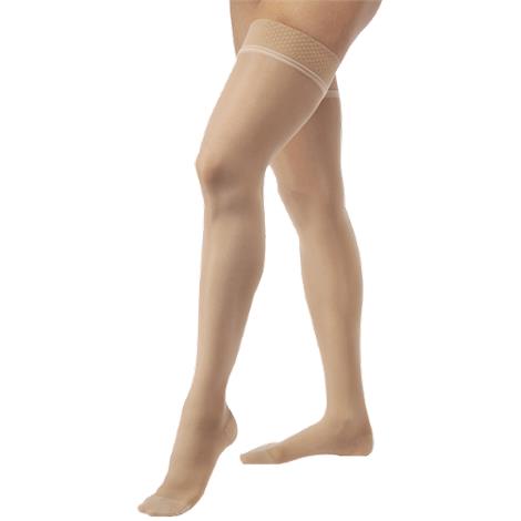 BSN Jobst Relief Small Closed Toe Thigh High 20-30 mmHg Firm Compression Stockings,Beige,Pair,114208