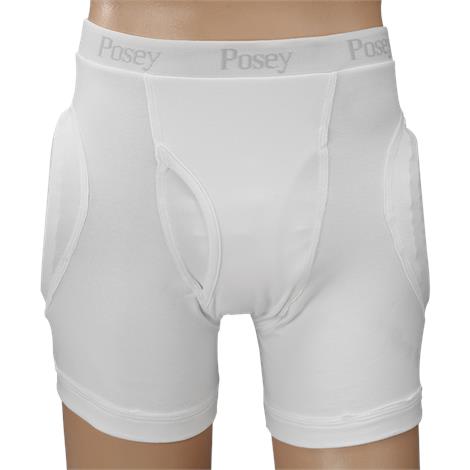 Posey Hipsters Male Fly Brief with High Durability Poron Removable Pad,XX-Large,Waist Size: 42" to 46",Hip Size: 49" to 53",Each,6018HXXL