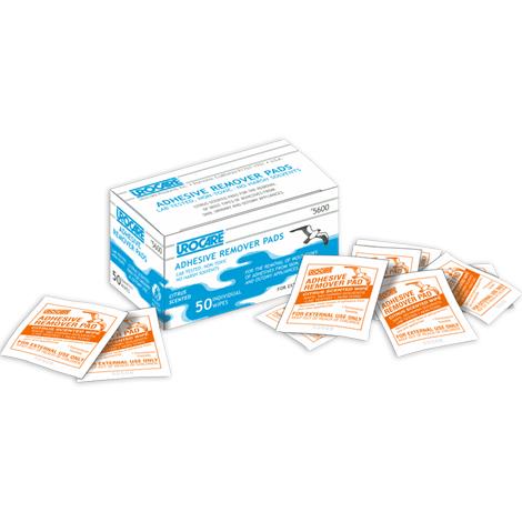 Urocare Adhesive Remover Pads,0.09" X 2" X 2.25" (0.3cm X 5cm X 5.7cm),50/Pack,5600