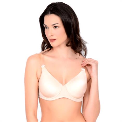 QT Intimates 2 Fit U Dance Bra With Clear Straps and Back,0,Each,300
