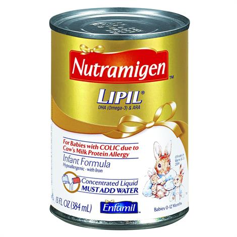 Nutramigen Lipil Formula,8fl oz,Concentrated ,Plastic Bottle,24/Case,148601