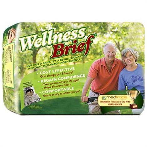 Unique Wellness Original Adult Brief,Extra large,Fits Waist 47" to 67",60/Case,3155