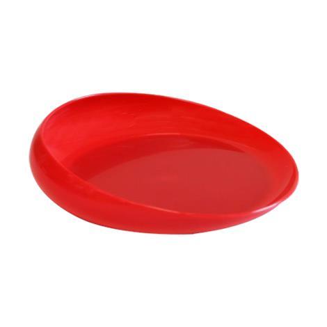 B&L Scoopy Scoop Dish Plate,Red,Each,A-SD-R