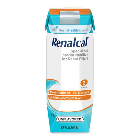 Nestle Renalcalal Support for Patients with Renal Failure,Unflavored,250ml Can,24/Case,9871616064