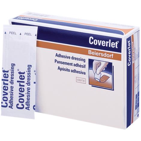 BSN Jobst Coverlet Fabric Adhesive Bandage,4" x 2.75",Patches,50/Pack,7801000