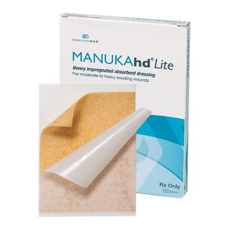 ManukaMed MANUKAhd Lite Honey Impregnated Absorbent Dressing,4" x 5",10/Box,MM0031